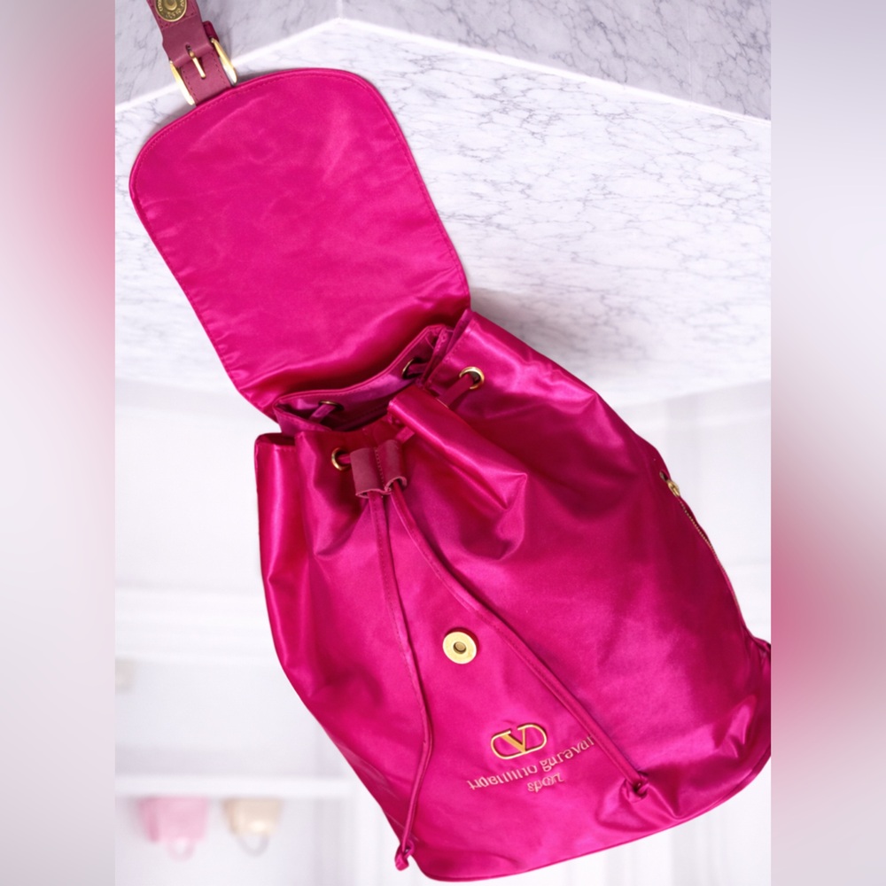 VALENTINO GARVANI SPORT PINK NYLON BACKPACK - Picture 5 of 10